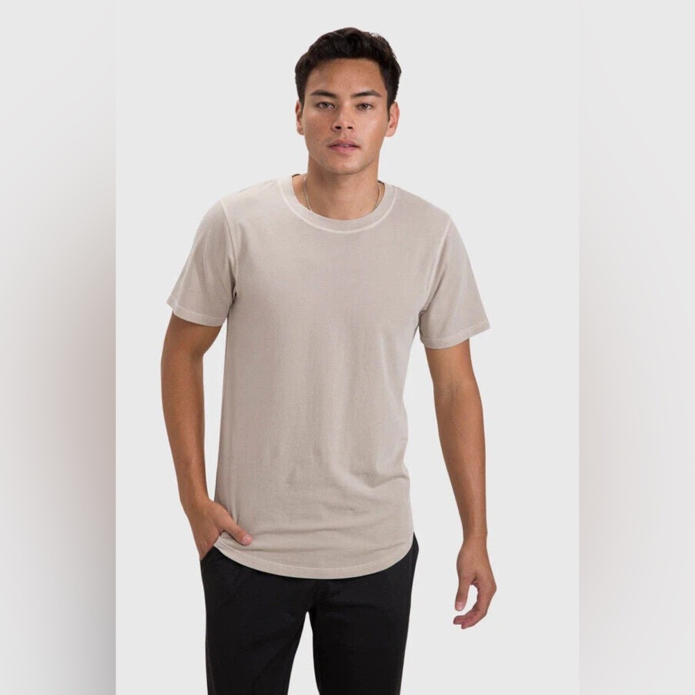 Cotton Breathable Scallop Hem Tee
